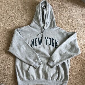 Brandy Melville Gray Sweatshirt New York Print